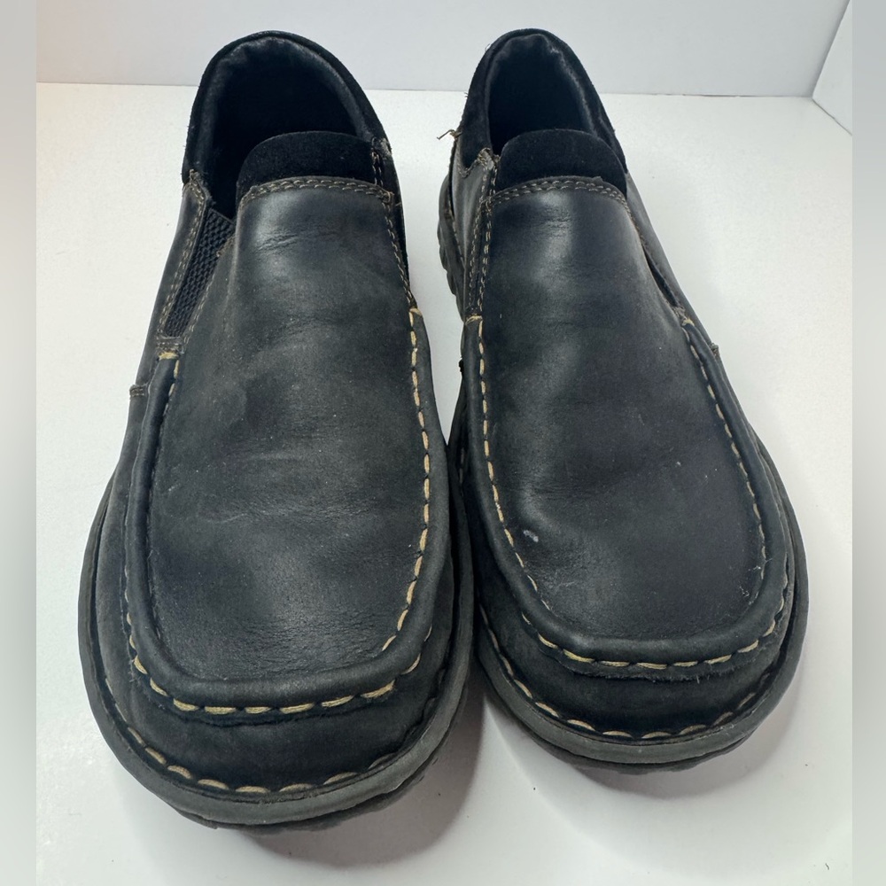 Born Men's Black Leather Slip-On Shoes Size  11